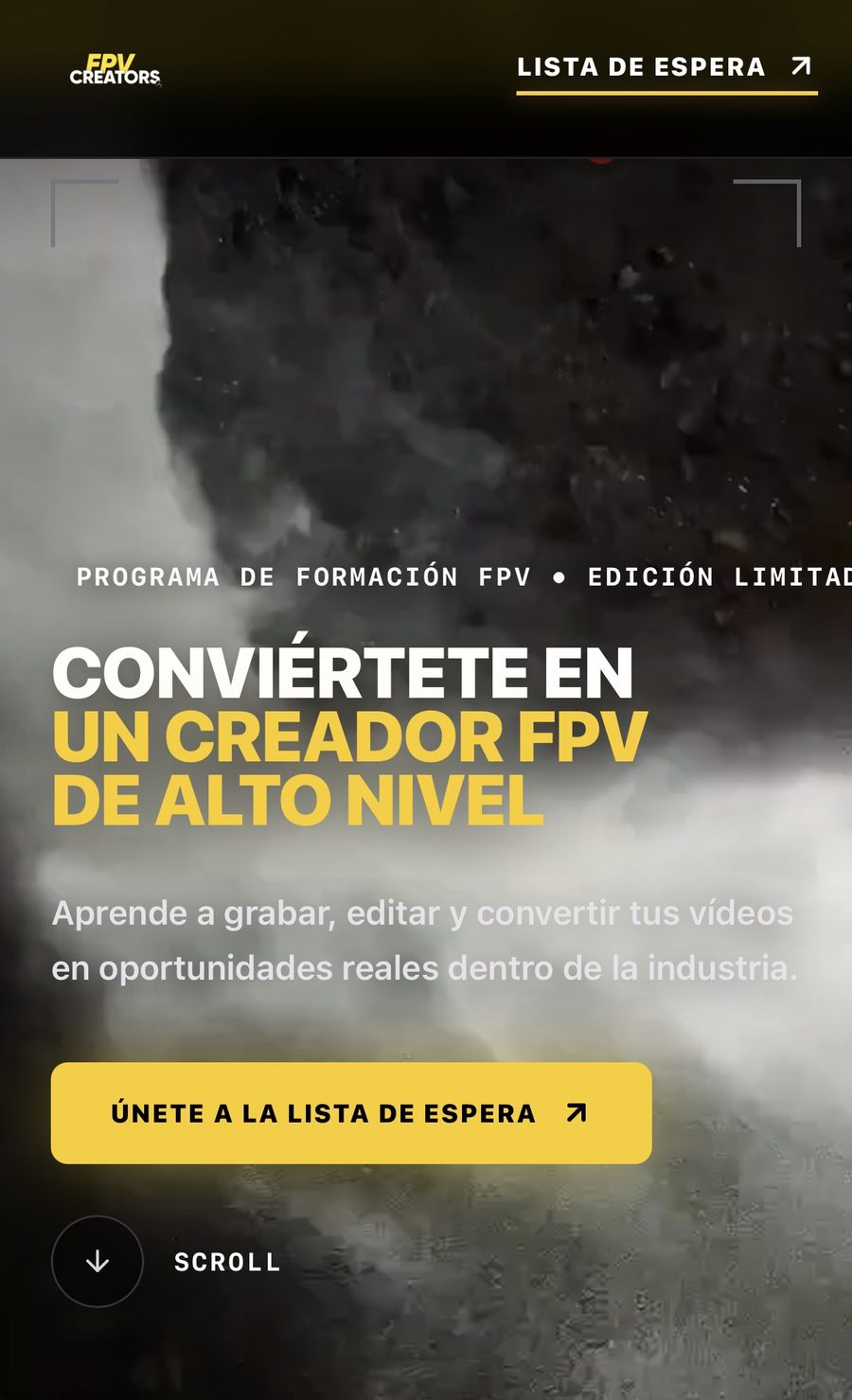 Web de FPV Creators: conviértete en un creador FPV de alto nivel